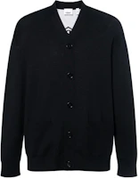 Burberry SS23 Black V-Neck Long Sleeve Knit Cardigan Sweater 80713731 Burberry SS23 Black V-Neck Long Sleeve Knit Cardigan Sweater 80713731