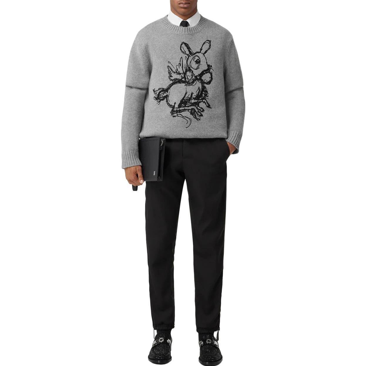 Burberry SS23  Black Wool Side-Zip Tapered Casual Pants. 80637301 圖 3