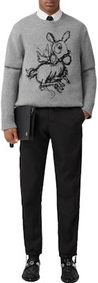 Burberry SS23 Black Wool Side-Zip Tapered Casual Pants. 80637301 Lookbook Burberry SS23 Black Wool Side-Zip Tapered Casual Pants. 80637301