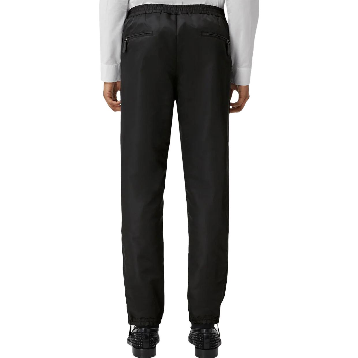 Burberry SS23  Black Wool Side-Zip Tapered Casual Pants. 80637301 圖 4