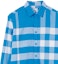 Lookbook 버버리 SS23 블루 체크 긴소매 버튼다운 셔츠 액티브 스타일. 80659731