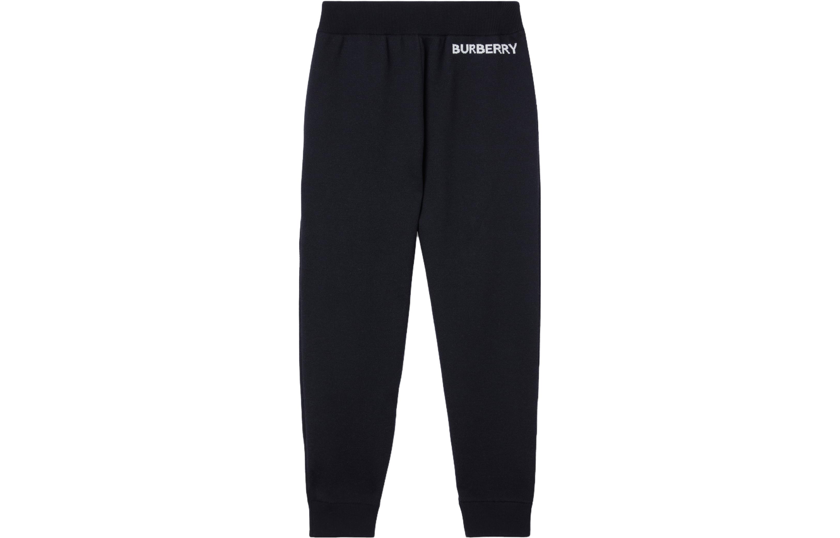 Order Pantalones Jogger Burberry SS23 Azul con Logo Bordado. 80650431