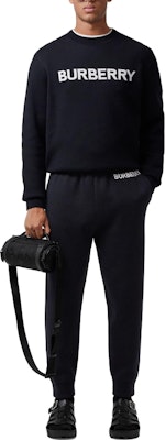 Pantalones Jogger Burberry SS23 Azul con Logo Bordado. 80650431 Lookbook Pantalones Jogger Burberry SS23 Azul con Logo Bordado. 80650431