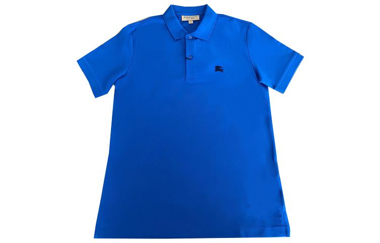 Burberry SS23  Blue Polo Shirt with Embroidered Logo. 80362551