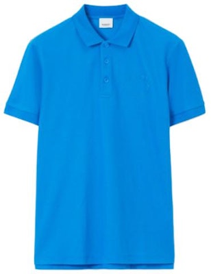 Burberry SS23 Baju Polo Biru dengan Logo Sulaman. 80706481 Order Burberry SS23 Baju Polo Biru dengan Logo Sulaman. 80706481