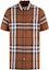 Buy Burberry SS23 Brown Checkered Short Sleeve Shirt with Pocket. 80045411