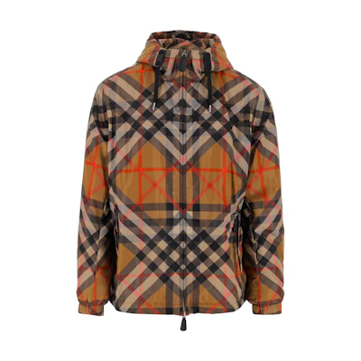 Burberry SS23 Brown Layered Check Print Jacket. 80636891