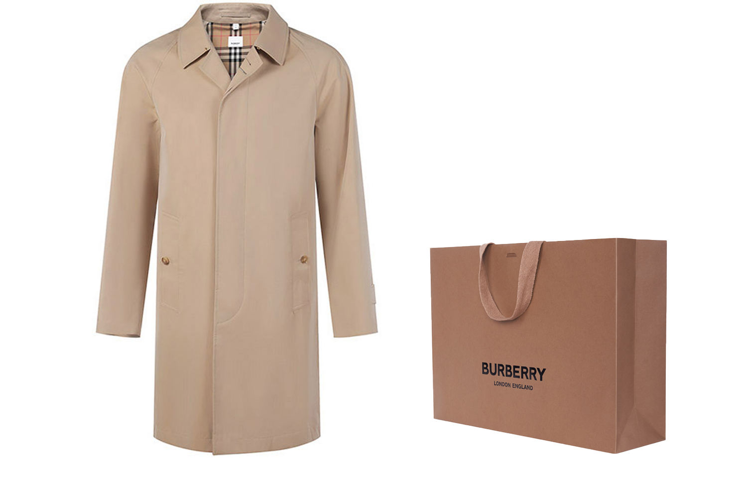 Purchase 博柏利SS23卡姆登米色中长款风衣外套 80654641