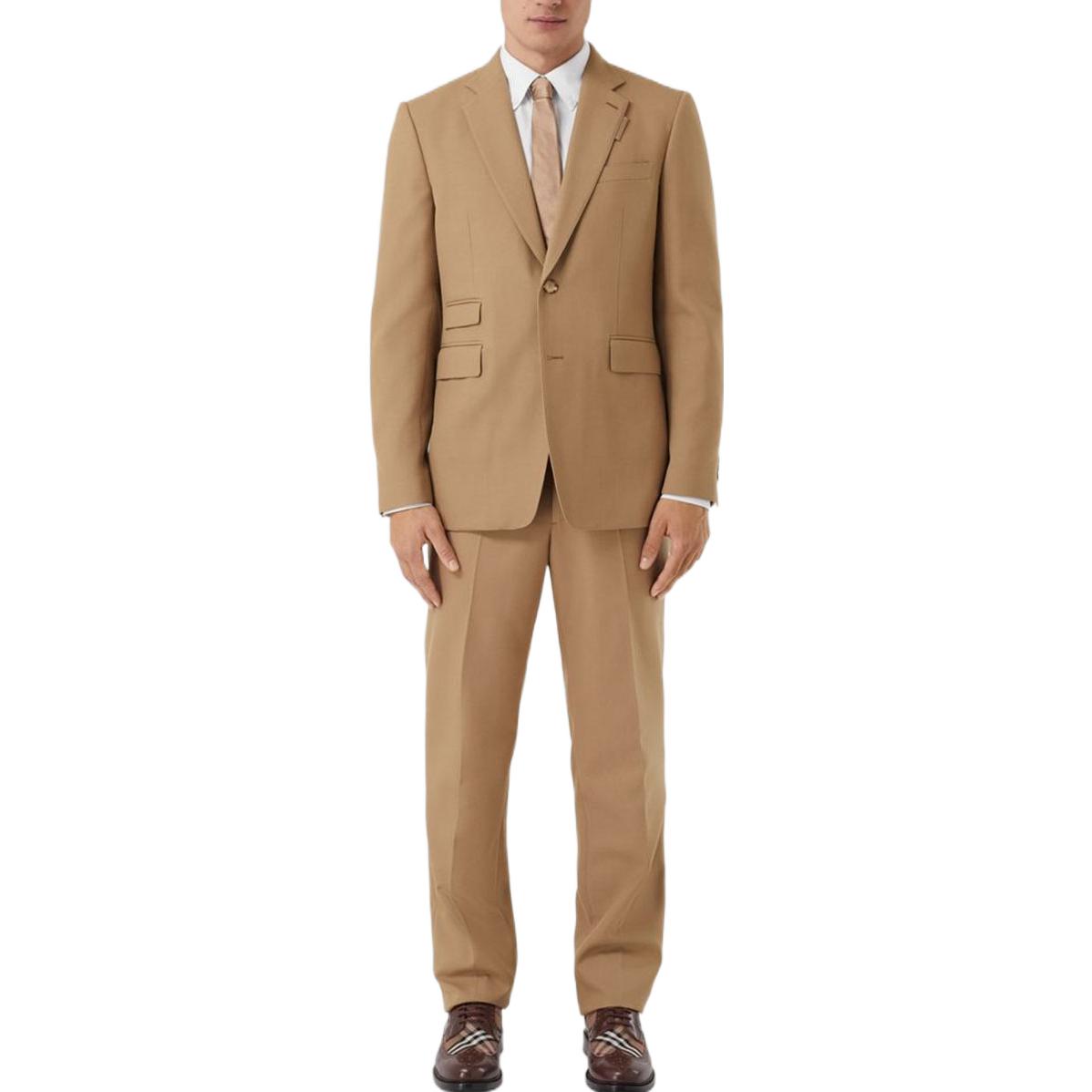 Burberry SS23  Camel Wool Mohair Blend Classic Solid Suit. 80637891 圖 3