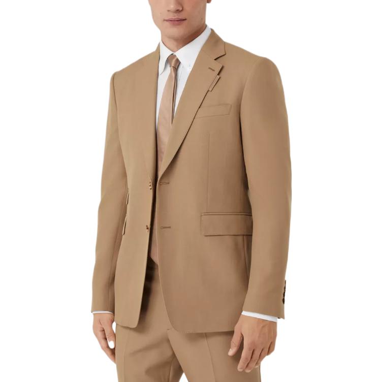 Burberry SS23  Camel Wool Mohair Blend Classic Solid Suit. 80637891 圖 5
