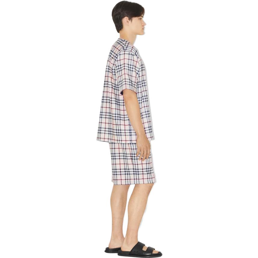 Shop Burberry SS23  Check Crewneck Short Sleeve T-Shirt Beige. 80741741