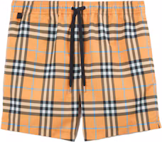 Order Shorts de Natación Burberry SS23 con Estampado a Cuadros en Naranja Oscuro. 80707671