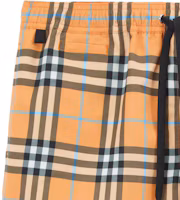 Sizing Shorts de Natación Burberry SS23 con Estampado a Cuadros en Naranja Oscuro. 80707671