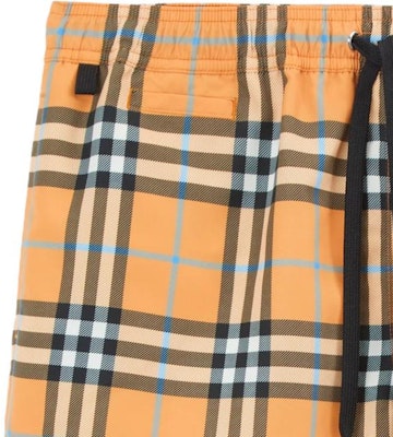 Burberry SS23 深橙色格紋抽繩泳褲。 80707671 Sizing Burberry SS23 深橙色格紋抽繩泳褲。 80707671