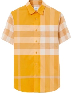 Burberry SS23 格紋單排扣襯衫 金盞花黃色. 80699931 Buy Burberry SS23 格紋單排扣襯衫 金盞花黃色. 80699931