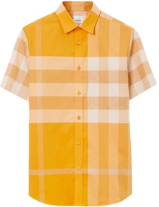 Burberry SS23 格紋單排扣襯衫 金盞花黃色. 80699931 Order Burberry SS23 格紋單排扣襯衫 金盞花黃色. 80699931