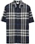 Order Burberry SS23 格紋短袖襯衫 深藍色 80710261