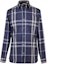 Order Camisa Burberry SS23 Clásica de Algodón a Cuadros de Manga Larga Azul 39835411