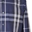 Details for Camisa Burberry SS23 Clásica de Algodón a Cuadros de Manga Larga Azul 39835411
