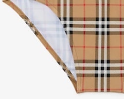 Shop 巴宝莉 SS23 经典格纹抽绳泳裤 棕色 80735691