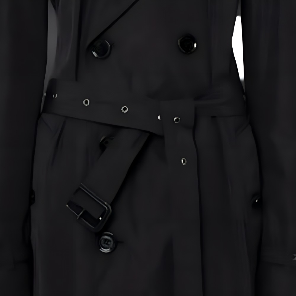 Burberry SS23  Double-Breasted Belted Trench Coat Black 80392101 圖 4