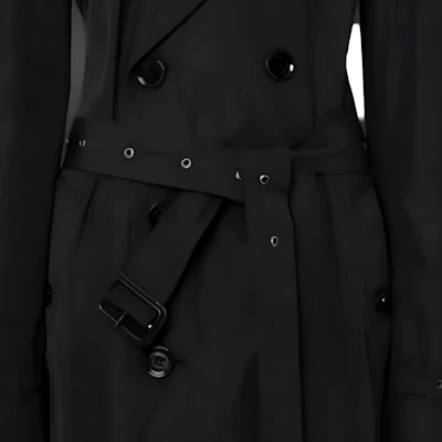 Burberry SS23 Double-Breasted Belted Trench Coat Black 80392101 Shop Burberry SS23 Double-Breasted Belted Trench Coat Black 80392101
