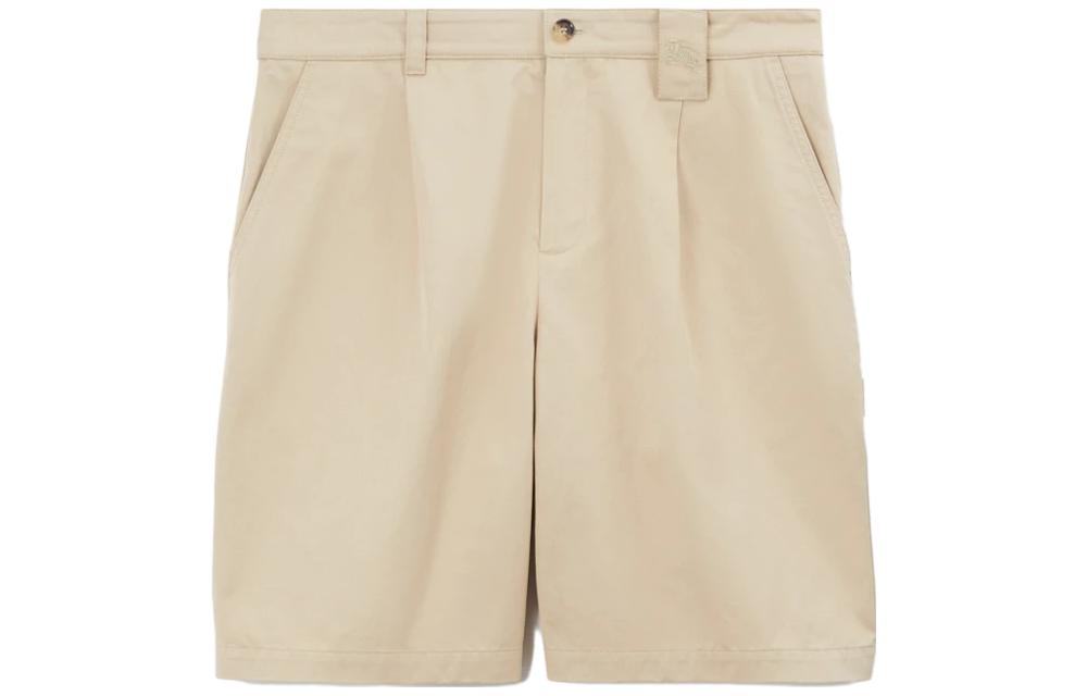 Burberry SS23  Embroidered Equestrian Logo Casual Shorts - Camel Color 80706021