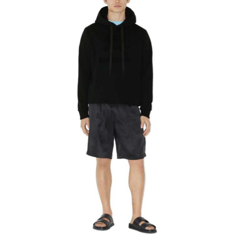 Lookbook Burberry SS23  Embroidered Pullover Hooded Sweatshirt Black 80714551