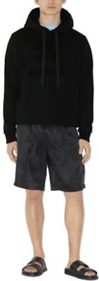 Burberry SS23 Embroidered Pullover Hooded Sweatshirt Black 80714551 Lookbook Burberry SS23 Embroidered Pullover Hooded Sweatshirt Black 80714551
