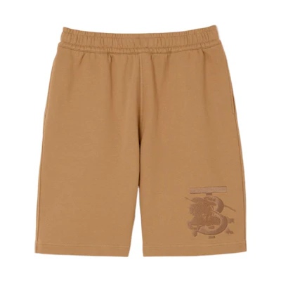 Burberry SS23 Equestrian Logo Embroidered Casual Shorts Beige. 80697691