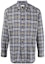 Buy 버버리 SS23 그레이 체크 디테일 긴팔 셔츠. 80648841