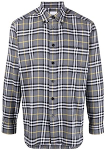 버버리 SS23 그레이 체크 디테일 긴팔 셔츠. 80648841 Order 버버리 SS23 그레이 체크 디테일 긴팔 셔츠. 80648841