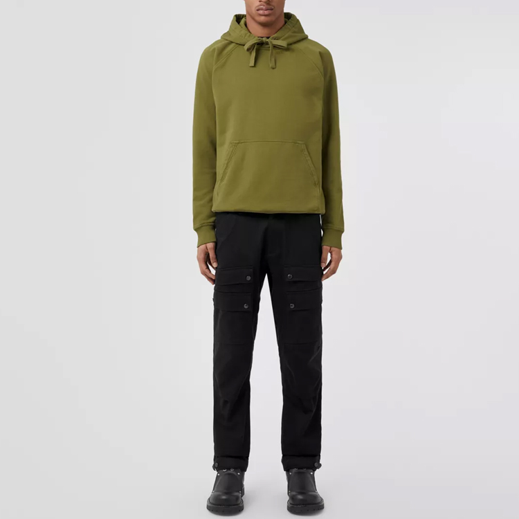 Burberry SS23  Green Solid Color Pullover Hoodie Long Sleeve Casual Wear 80651311 圖 3