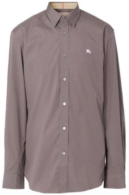 Burberry SS23 Grey Long-Sleeve Shirt with Logo Embroidery Casual Style 80362871 Order Burberry SS23 Grey Long-Sleeve Shirt with Logo Embroidery Casual Style 80362871
