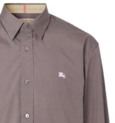 Burberry SS23 Grey Long-Sleeve Shirt with Logo Embroidery Casual Style 80362871 Sizing Burberry SS23 Grey Long-Sleeve Shirt with Logo Embroidery Casual Style 80362871