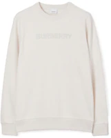 Order Burberry SS23 Grey White Logo Print Loose Fit Casual Sweatshirt. 80687101