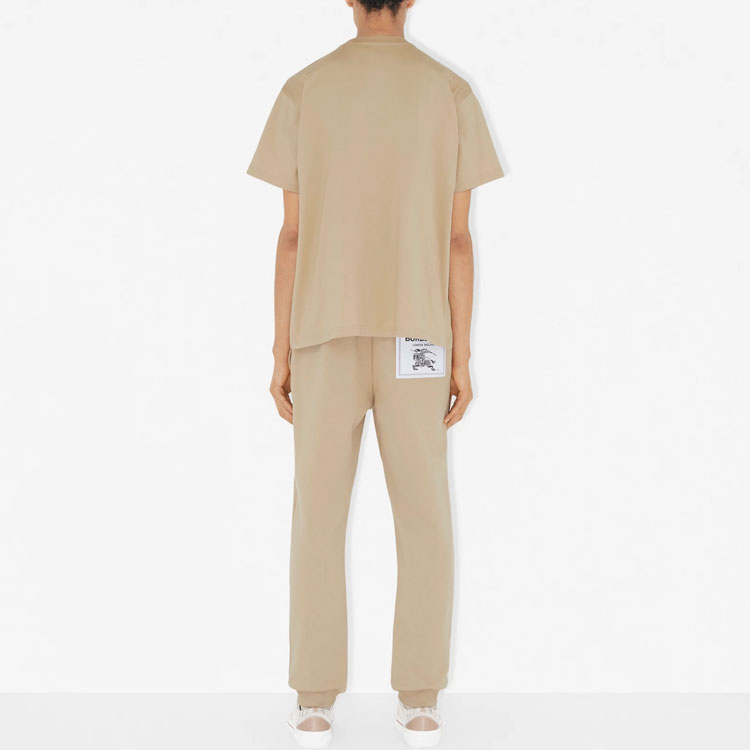 Purchase Burberry SS23 高腰直筒運動褲 淡黃色棕色. 80684651