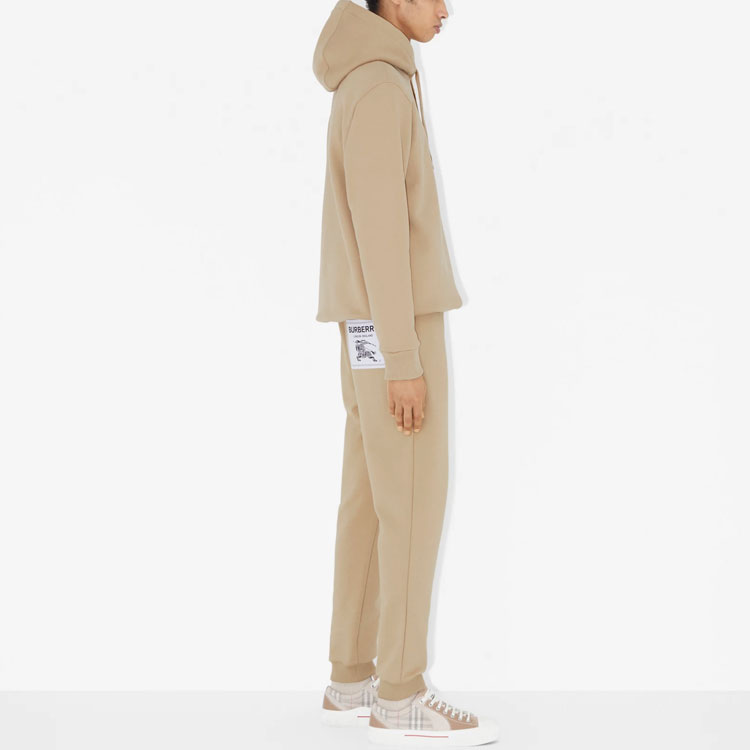 Details for Burberry SS23 高腰直筒運動褲 淡黃色棕色. 80684651