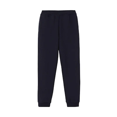 Burberry SS23 High-Waisted Knit Jogger Pants Navy Blue. 80654781