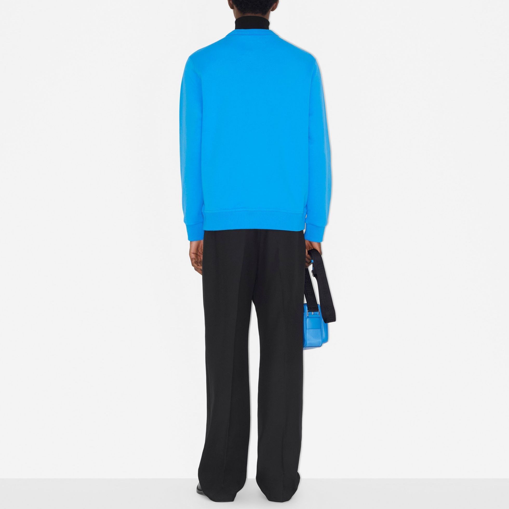 Burberry SS23  Light Blue Logo Print Crewneck Long Sleeve Sweatshirt. 80727591 圖 4