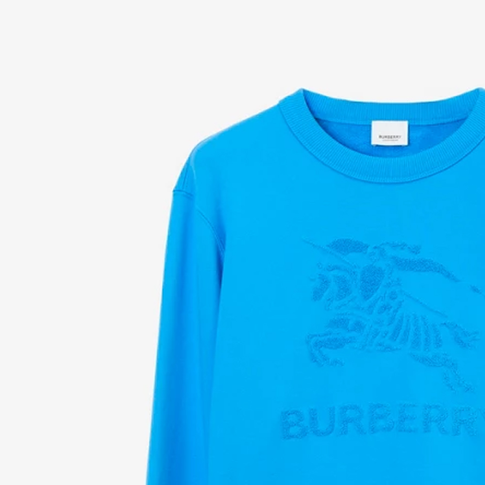 Burberry SS23  Light Blue Logo Print Crewneck Long Sleeve Sweatshirt. 80727591 圖 6
