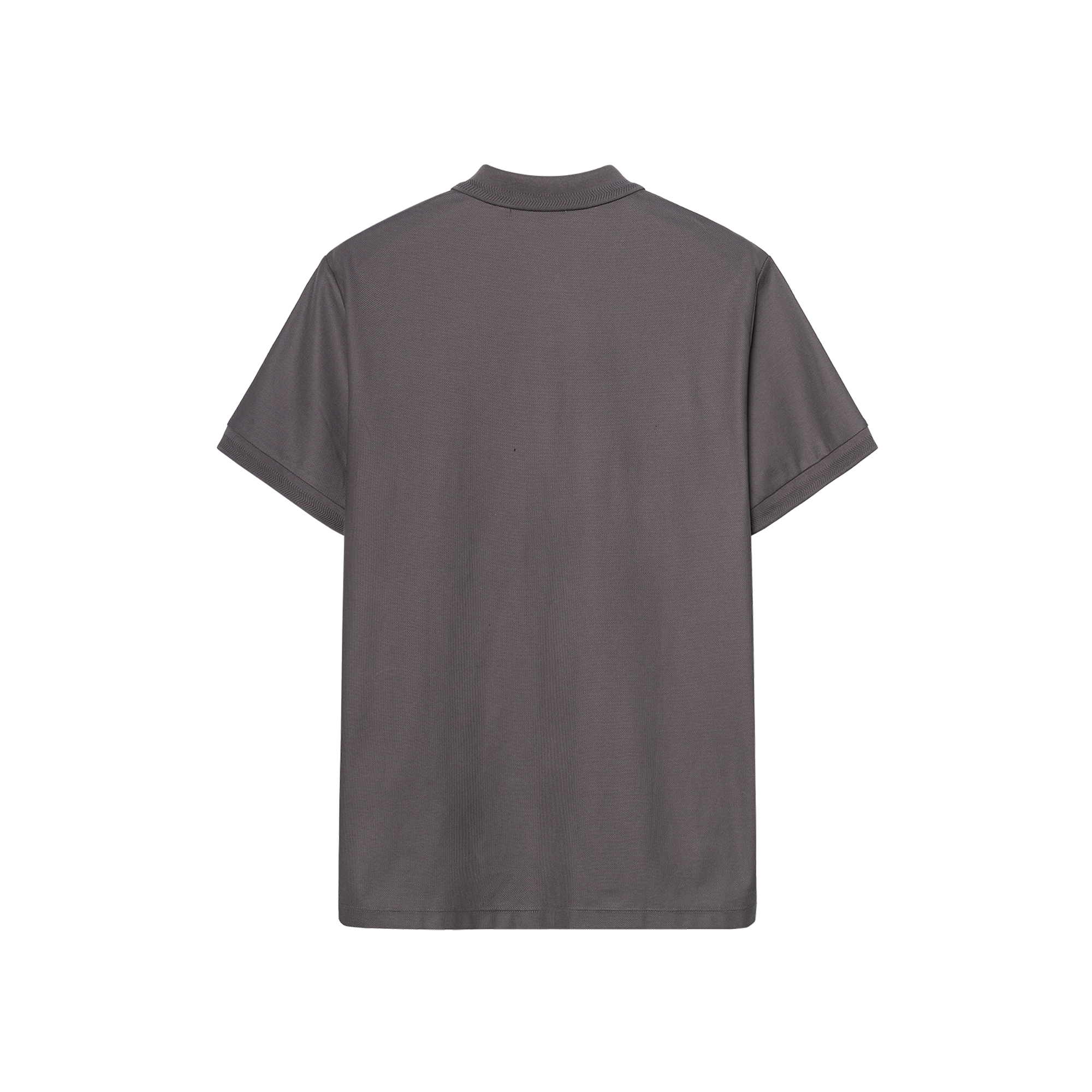 Lookbook Burberry SS23 Baju Polo Lengan Pendek Logo Sulam Kelabu. 80675841