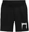 Buy Burberry SS23 Logo Print Elastic Waist Shorts in Black. 80701381