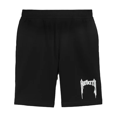 Burberry SS23 Logo Print Elastic Waist Shorts in Black. 80701381