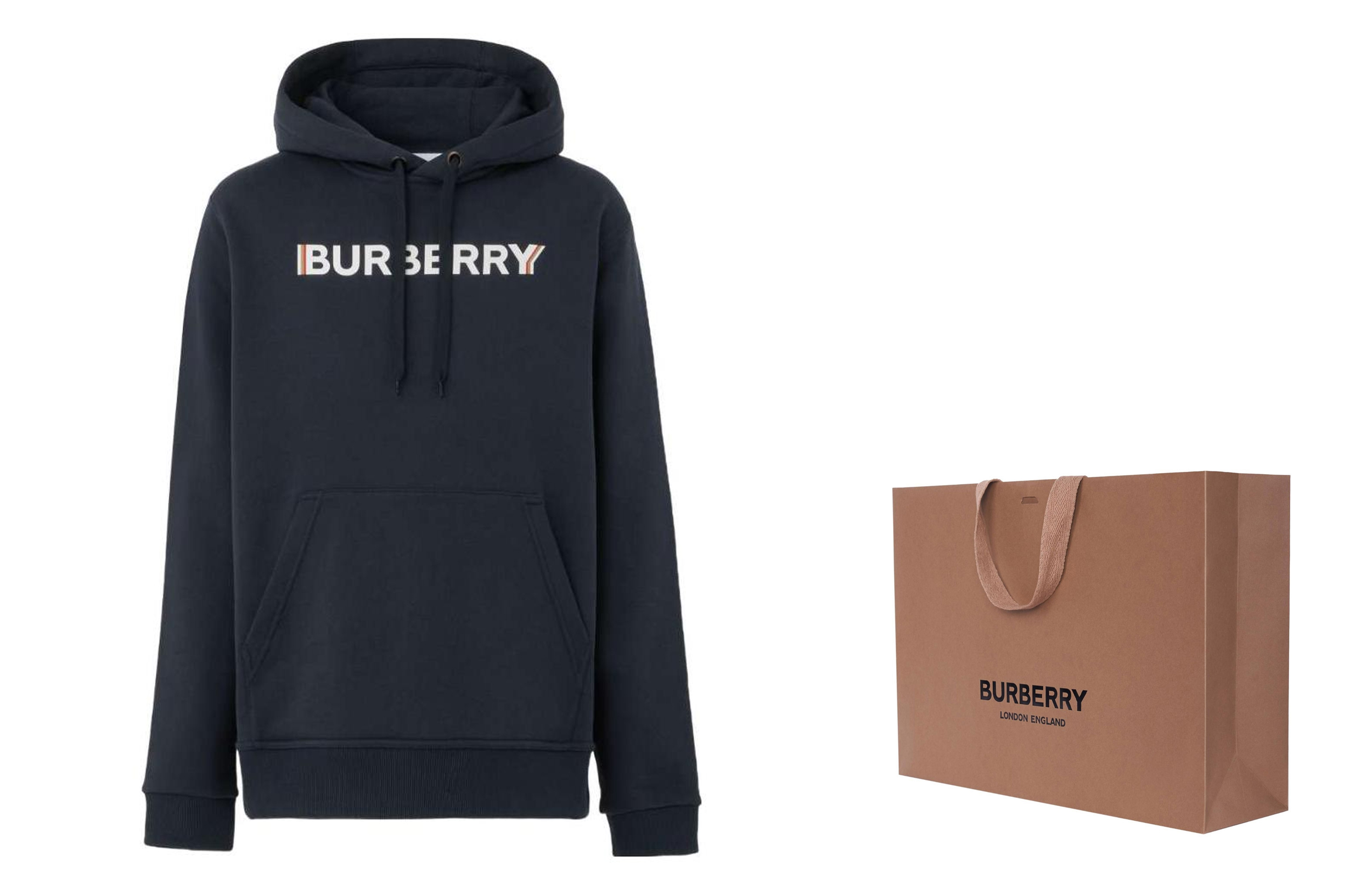 Burberry SS23  Logo Print Pullover Hoodie Long-Sleeve Sweatshirt. 80529781 圖 3