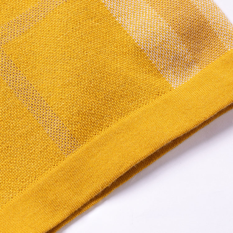 Details for 博柏利 SS23 宽松版格子短袖马球衫 万寿菊黄 80659711