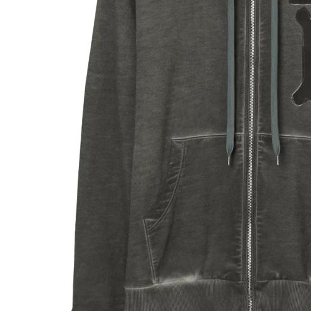 Burberry SS23  Loose Fit Cotton Zip Hoodie with Logo Print - Charcoal Gray. 80675111 圖 7