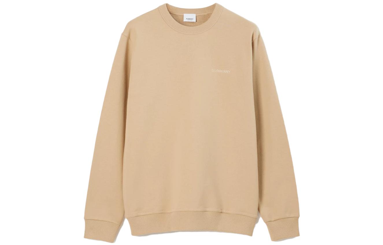 Burberry SS23  Loose Fit Crewneck Long Sleeve Sweatshirt Beige 80727021
