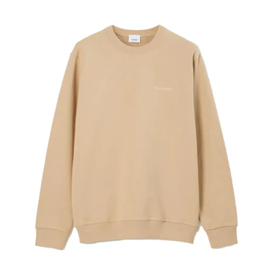 Burberry SS23 Loose Fit Crewneck Long Sleeve Sweatshirt Beige 80727021