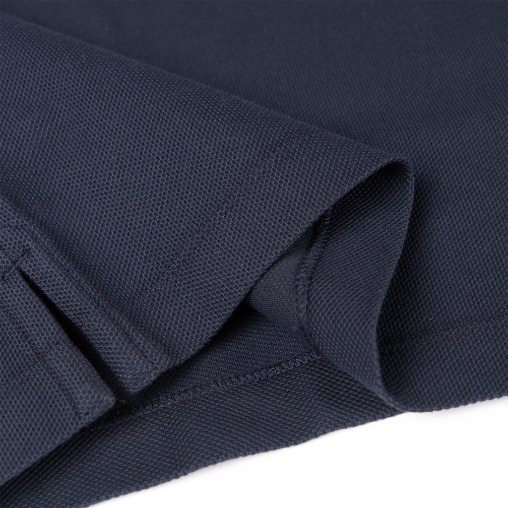 Shop Burberry SS23 Polo Azul Marino Logo Camiseta de Manga Corta. 80526521